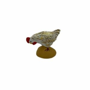 Poule tête baissée