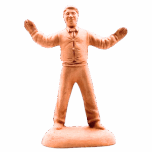Homme farandole 2 à peindre