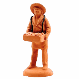 Homme à la cagette à peindre