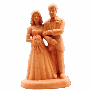 Couple de mariés à peindre