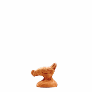 Poule tête baissée à peindre