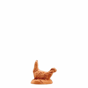 Poule qui couve à peindre