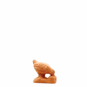 Poule qui picore à peindre