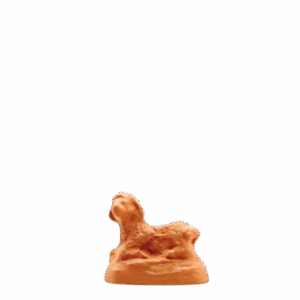 Agneau couche à peindre