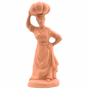 Femme a la courge à peindre