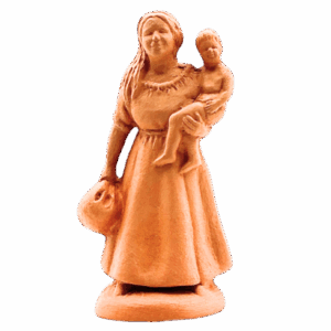 Femme à l'enfant à peindre