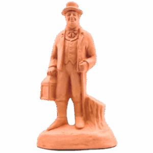 Homme lanterne à peindre
