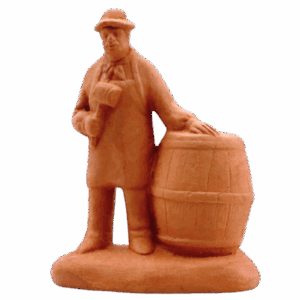 Homme au tonneau à peindre
