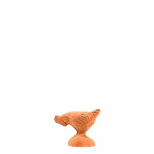Poule qui picore à peindre